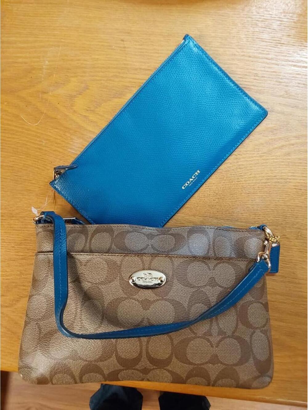 NEW PRICE - Coach Legacy Pop Pouch Wristlet Set - Brand New!